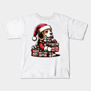 Beagle Dogs Christmas Gifts Kids T-Shirt